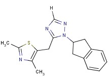 1-(2,3-dihydro-1H-inden-2-yl)-5-[(2,4-dimethyl-1,3-thiazol-5-yl)methyl]-1H-1,2,4-triazole