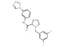 1-(3,5-difluorobenzyl)-N-[3-(1H-tetrazol-1-yl)phenyl]prolinamide