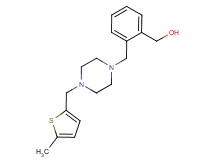 [2-({4-[(5-methyl-2-thienyl)methyl]piperazin-1-yl}methyl)phenyl]methanol