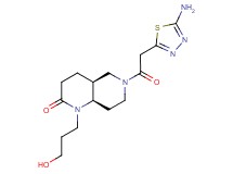 (4aS*,8aR*)-6-[(5-amino-1,3,4-thiadiazol-2-yl)acetyl]-1-(3-hydroxypropyl)octahydro-1,6-naphthyridin-2(1H)-one