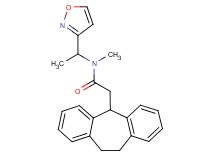 2-(10,11-dihydro-5H-dibenzo[a,d][7]annulen-5-yl)-N-[1-(3-isoxazolyl)ethyl]-N-methylacetamide
