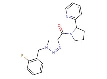 2-(1-{[1-(2-fluorobenzyl)-1H-1,2,3-triazol-4-yl]carbonyl}-2-pyrrolidinyl)pyridine
