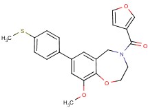 4-(3-furoyl)-9-methoxy-7-[4-(methylthio)phenyl]-2,3,4,5-tetrahydro-1,4-benzoxazepine