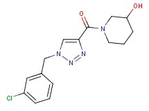 1-{[1-(3-chlorobenzyl)-1H-1,2,3-triazol-4-yl]carbonyl}-3-piperidinol
