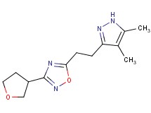 5-[2-(4,5-dimethyl-1H-pyrazol-3-yl)ethyl]-3-(tetrahydrofuran-3-yl)-1,2,4-oxadiazole
