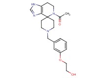 2-{3-[(5-acetyl-1,5,6,7-tetrahydro-1'H-spiro[imidazo[4,5-c]pyridine-4,4'-piperidin]-1'-yl)methyl]phenoxy}ethanol