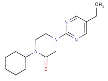 1-cyclohexyl-4-(5-ethylpyrimidin-2-yl)piperazin-2-one