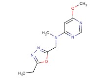 N-[(5-ethyl-1,3,4-oxadiazol-2-yl)methyl]-6-methoxy-N-methylpyrimidin-4-amine