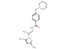 N-[2-(3,5-dimethyl-1H-pyrazol-1-yl)propyl]-4-(1-piperidinylmethyl)benzamide