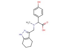 (4-hydroxyphenyl)[methyl(4,5,6,7-tetrahydro-1H-indazol-3-ylmethyl)amino]acetic acid