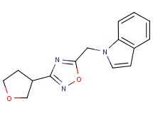 1-{[3-(tetrahydrofuran-3-yl)-1,2,4-oxadiazol-5-yl]methyl}-1H-indole