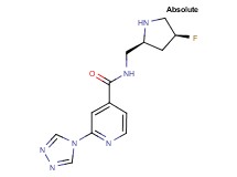 N-{[(2S,4S)-4-fluoro-2-pyrrolidinyl]methyl}-2-(4H-1,2,4-triazol-4-yl)isonicotinamide hydrochloride