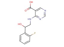 4-{[2-(2-fluorophenyl)-2-hydroxyethyl]amino}pyrimidine-5-carboxylic acid