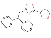 3-(2,2-diphenylethyl)-5-(tetrahydro-3-furanyl)-1,2,4-oxadiazole