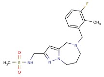 N-{[5-(3-fluoro-2-methylbenzyl)-5,6,7,8-tetrahydro-4H-pyrazolo[1,5-a][1,4]diazepin-2-yl]methyl}methanesulfonamide