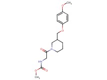 methyl (2-{3-[(4-methoxyphenoxy)methyl]-1-piperidinyl}-2-oxoethyl)carbamate