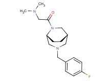 2-[(1S*,5R*)-3-(4-fluorobenzyl)-3,6-diazabicyclo[3.2.2]non-6-yl]-N,N-dimethyl-2-oxoethanamine