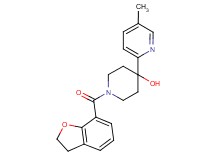 1-(2,3-dihydro-1-benzofuran-7-ylcarbonyl)-4-(5-methylpyridin-2-yl)piperidin-4-ol