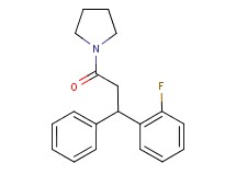 1-[3-(2-fluorophenyl)-3-phenylpropanoyl]pyrrolidine