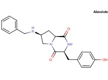 (3S,7S,8aS)-7-(benzylamino)-3-(4-hydroxybenzyl)hexahydropyrrolo[1,2-a]pyrazine-1,4-dione