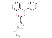N-[(4-fluorophenyl)(pyridin-4-yl)methyl]-2-(methylamino)-1,3-thiazole-4-carboxamide