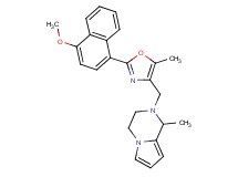 2-{[2-(4-methoxy-1-naphthyl)-5-methyl-1,3-oxazol-4-yl]methyl}-1-methyl-1,2,3,4-tetrahydropyrrolo[1,2-a]pyrazine