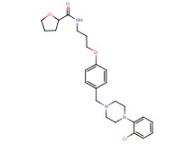 N-[3-(4-{[4-(2-chlorophenyl)-1-piperazinyl]methyl}phenoxy)propyl]tetrahydro-2-furancarboxamide