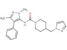 N-(1,3-dimethyl-4-phenyl-1H-pyrazol-5-yl)-4-(1H-pyrazol-1-ylmethyl)piperidine-1-carboxamide