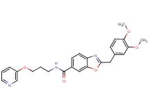 2-(3,4-dimethoxybenzyl)-N-[3-(3-pyridinyloxy)propyl]-1,3-benzoxazole-6-carboxamide