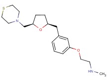 N-methyl-2-(3-{[(2S*,5R*)-5-(thiomorpholin-4-ylmethyl)tetrahydrofuran-2-yl]methyl}phenoxy)ethanamine