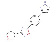 5-[4-(1H-pyrazol-3-yl)phenyl]-3-(tetrahydrofuran-3-yl)-1,2,4-oxadiazole