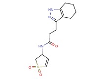 N-(1,1-dioxido-2,3-dihydro-3-thienyl)-3-(4,5,6,7-tetrahydro-1H-indazol-3-yl)propanamide