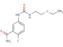 5-[({[2-(ethylthio)ethyl]amino}carbonyl)amino]-2-fluorobenzamide