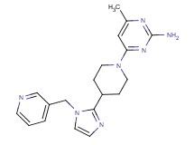 4-methyl-6-{4-[1-(3-pyridinylmethyl)-1H-imidazol-2-yl]-1-piperidinyl}-2-pyrimidinamine