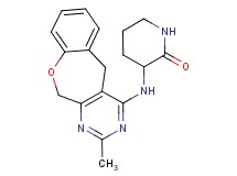 3-[(2-methyl-5,11-dihydro[1]benzoxepino[3,4-d]pyrimidin-4-yl)amino]piperidin-2-one