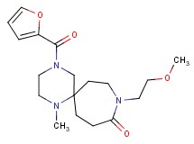 4-(2-furoyl)-9-(2-methoxyethyl)-1-methyl-1,4,9-triazaspiro[5.6]dodecan-10-one
