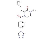 3-butyl-1-methyl-4-[4-(4H-1,2,4-triazol-4-yl)benzoyl]-2-piperazinone