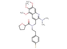 N-{[2-(dimethylamino)-5,6,7-trimethoxy-3-quinolinyl]methyl}-N-[2-(4-fluorophenyl)ethyl]tetrahydro-2-furancarboxamide
