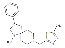 1-methyl-8-[(5-methyl-1,3,4-thiadiazol-2-yl)methyl]-3-phenyl-1,8-diazaspiro[4.5]decane