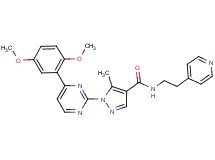 1-[4-(2,5-dimethoxyphenyl)-2-pyrimidinyl]-5-methyl-N-[2-(4-pyridinyl)ethyl]-1H-pyrazole-4-carboxamide