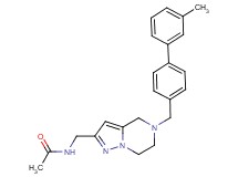N-({5-[(3'-methylbiphenyl-4-yl)methyl]-4,5,6,7-tetrahydropyrazolo[1,5-a]pyrazin-2-yl}methyl)acetamide