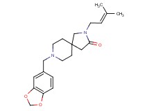 8-(1,3-benzodioxol-5-ylmethyl)-2-(3-methyl-2-buten-1-yl)-2,8-diazaspiro[4.5]decan-3-one