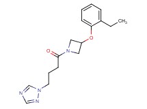 1-{4-[3-(2-ethylphenoxy)-1-azetidinyl]-4-oxobutyl}-1H-1,2,4-triazole