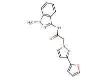2-[3-(2-furyl)-1H-pyrazol-1-yl]-N-(1-methyl-1H-indazol-3-yl)acetamide