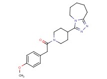 3-{1-[(4-methoxyphenyl)acetyl]-4-piperidinyl}-6,7,8,9-tetrahydro-5H-[1,2,4]triazolo[4,3-a]azepine