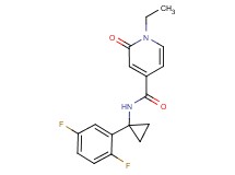 N-[1-(2,5-difluorophenyl)cyclopropyl]-1-ethyl-2-oxo-1,2-dihydropyridine-4-carboxamide