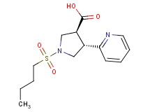 (3S*,4S*)-1-(butylsulfonyl)-4-pyridin-2-ylpyrrolidine-3-carboxylic acid