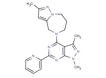 5-(1,3-dimethyl-6-pyridin-2-yl-1H-pyrazolo[3,4-d]pyrimidin-4-yl)-2-methyl-5,6,7,8-tetrahydro-4H-pyrazolo[1,5-a][1,4]diazepine
