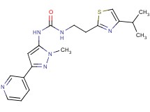 N-[2-(4-isopropyl-1,3-thiazol-2-yl)ethyl]-N'-(1-methyl-3-pyridin-3-yl-1H-pyrazol-5-yl)urea