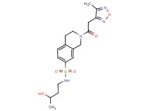 N-(3-hydroxybutyl)-2-[(4-methyl-1,2,5-oxadiazol-3-yl)acetyl]-1,2,3,4-tetrahydroisoquinoline-7-sulfonamide